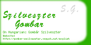 szilveszter gombar business card